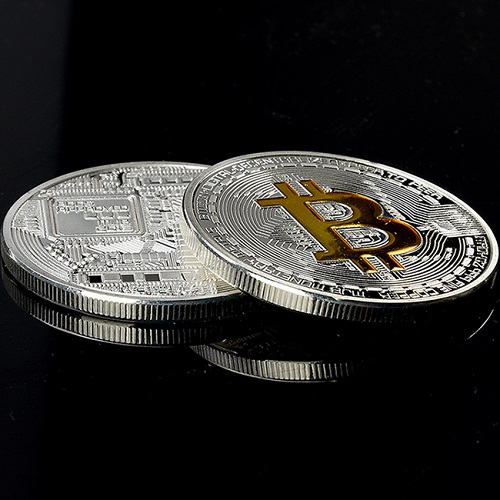 Bitcoin novčić - Zlatni