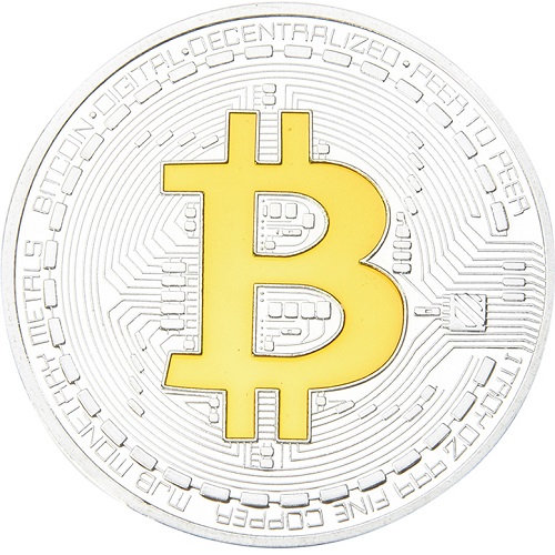 Bitcoin novčić - Zlatni