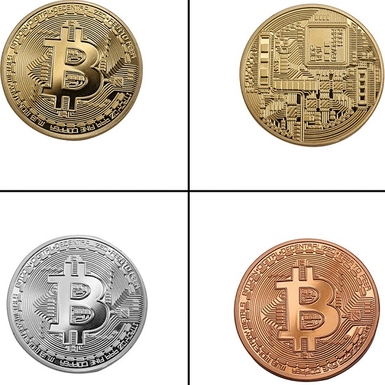 Bitcoin novčić - Zlatni