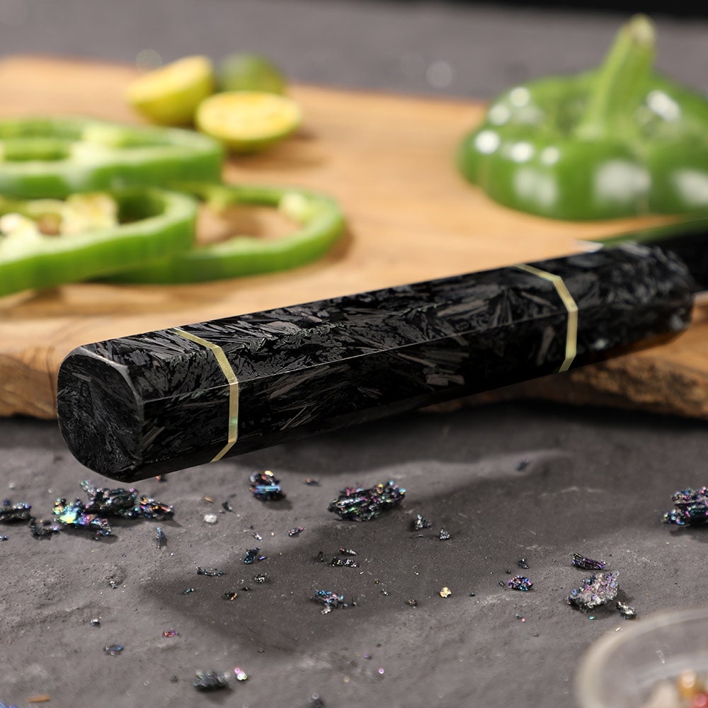 Damaskasti kuhinjski nož TS-37459 - Chef / Crna