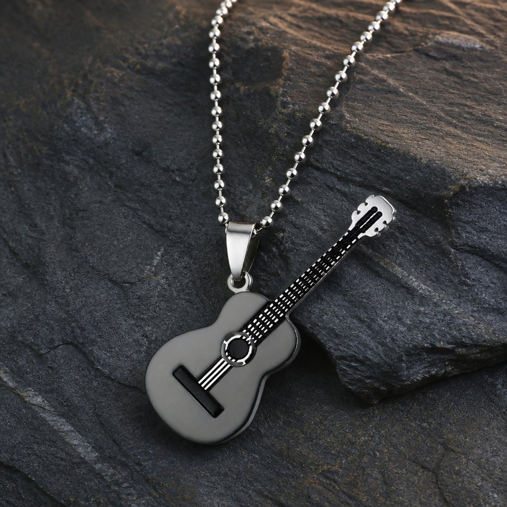 Ogrlica Gitarre - Crna